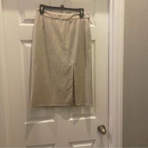 Armani Collezioni Cream Pencil Skirt